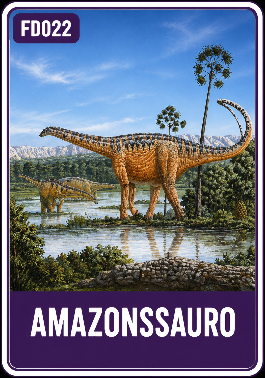 Figurinha do Amazonssauro